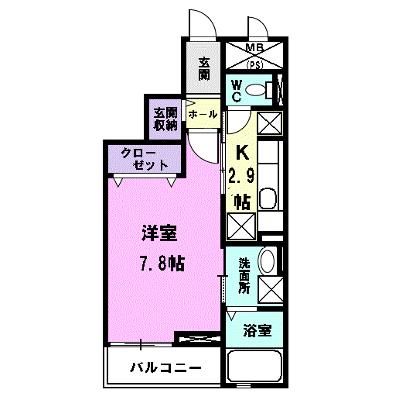 グラツィオーネ 305【管理NO：1-016538101-03040】 ★家具家電は申し込み後に搬入しますの物件画像