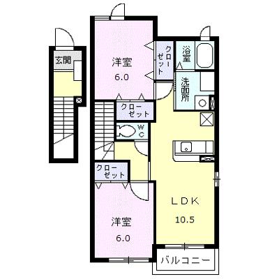 アウローラＳⅠ 201【管理NO：1-013894301-02010】 ★家具家電は申し込み後に搬入しますの物件画像