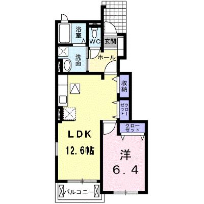 バロン・北 102【管理NO：1-016264001-01020】 2026年08月中旬入居可能の物件画像