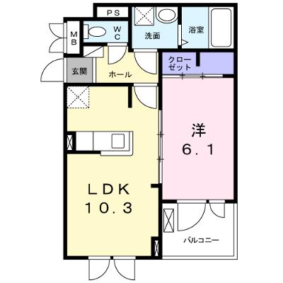 アルカンシェルⅧ 203【管理NO：1-024406302-02030】 2026年07月中旬入居可能の物件画像