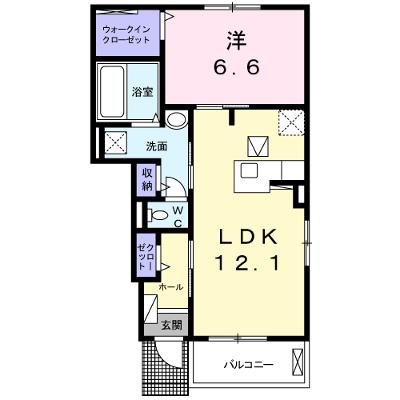 サン・フィオーレⅠ 102【管理NO：1-023946401-01020】 2026年07月下旬入居可能の物件画像