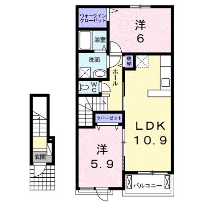 グラシオッソ　Ⅱ 202【管理NO：1-022502902-02020】 2026年08月上旬入居可能の物件画像