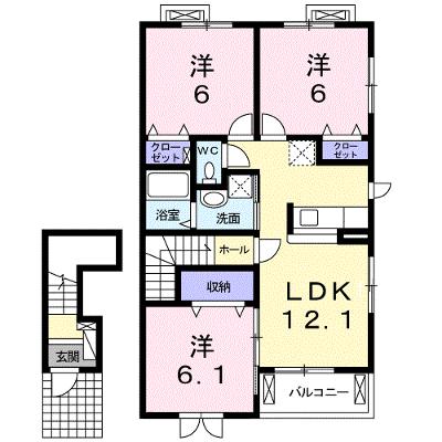 グラース 201【管理NO：1-021277101-02010】の物件画像
