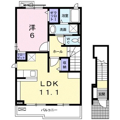 グラン・パーム 201【管理NO：1-017758501-02010】 2026年07月中旬入居可能の物件画像