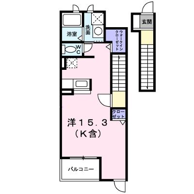 アンソレイエⅢ 203【管理NO：1-013937503-02030】の物件画像