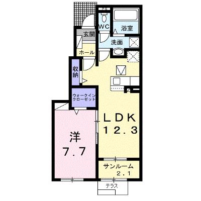 エスポワール 102【管理NO：1-026804701-01020】 ★家具家電は申し込み後に搬入しますの物件画像