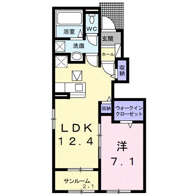 サニーハウスＴＯＹＡＭＡ　Ⅰ 105【管理NO：1-026424101-01040】 ★家具家電は申し込み後に搬入しますの物件画像