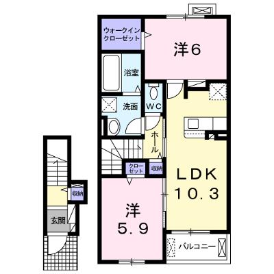 グラン　エレガント 203【管理NO：1-025882901-02030】 ★家具家電は申し込み後に搬入しますの物件画像