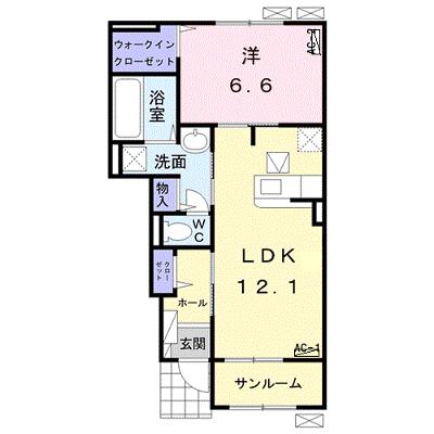 ラシーヌⅢ 102【管理NO：1-025558401-01020】 ★家具家電は申し込み後に搬入しますの物件画像