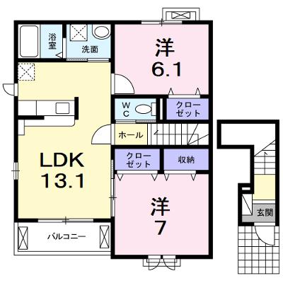インサイドⅠ 201【管理NO：1-023355701-02010】 ★家具家電は申し込み後に搬入します 2026年07月中旬入居可能の物件画像