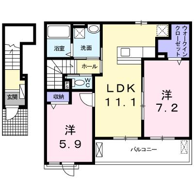 ファミール・Ｋ　参番館Ⅱ 202【管理NO：1-021893602-02020】の物件画像