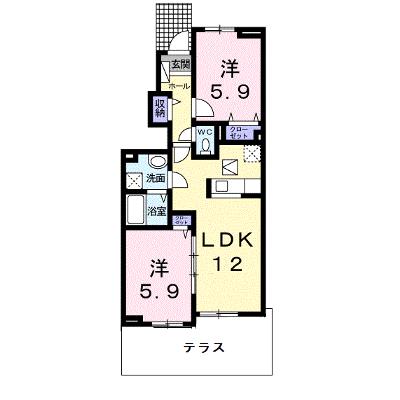 ガーデンハウス　あさかぜ 101【管理NO：1-018404001-01010】 ★家具家電は申し込み後に搬入します 2026年08月中旬入居可能の物件画像