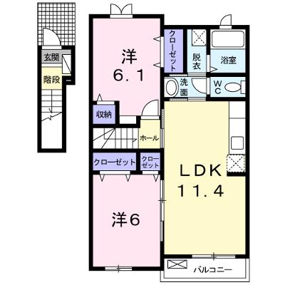 サニースプリング　Ａ 202【管理NO：1-015155401-02020】の物件画像