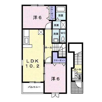 アンソレイエ 201【管理NO：1-012623001-02010】 ★家具家電は申し込み後に搬入しますの物件画像