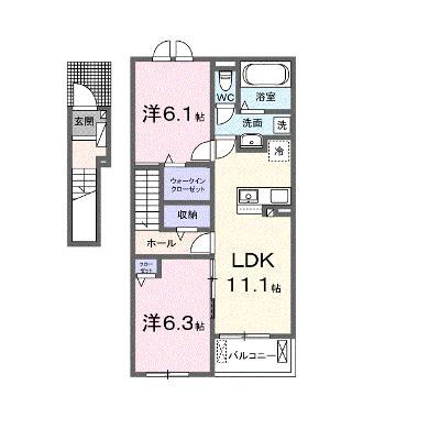 ヴァルトハイム 203【管理NO：1-027860801-02030】 ★家具家電は申し込み後に搬入します★の物件画像