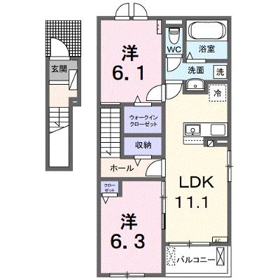 ＴＯＭＹ・Ｋ（トミーＫ） 201【管理NO：1-027525601-02010】 2026年08月中旬入居可能の物件画像