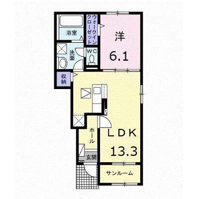 パインフィールドⅡ 103【管理NO：1-027296901-01030】の物件画像