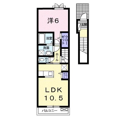 ギャラクシー鵜沼Ｂ 205【管理NO：1-021037602-02040】 2026年07月下旬入居可能の物件画像