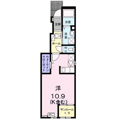 彦内南 101【管理NO：1-027340101-01010】 ★家具家電は申し込み後に搬入しますの物件画像