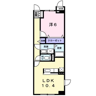 グロワール 101【管理NO：1-014443601-01010】 ★家具家電は申し込み後に搬入しますの物件画像