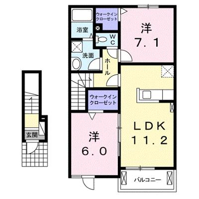 ブローテＢ 202【管理NO：1-020344302-02020】 ★家具家電は申し込み後に搬入します 2026年07月下旬入居可能の物件画像