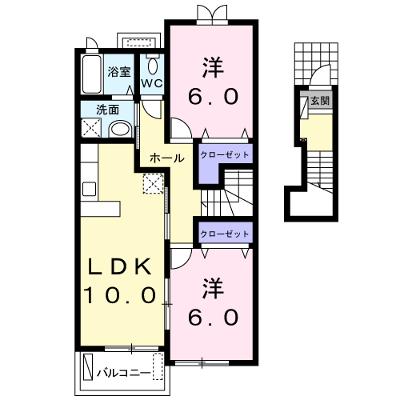 サン　ソレーユ 201【管理NO：1-016114401-02010】 ★家具家電は申し込み後に搬入しますの物件画像