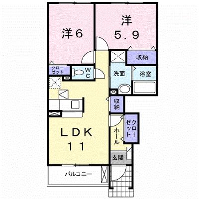 カルム　ハーネス　Ｂ棟 101【管理NO：1-014870602-01010】 ★家具家電は申し込み後に搬入しますの物件画像