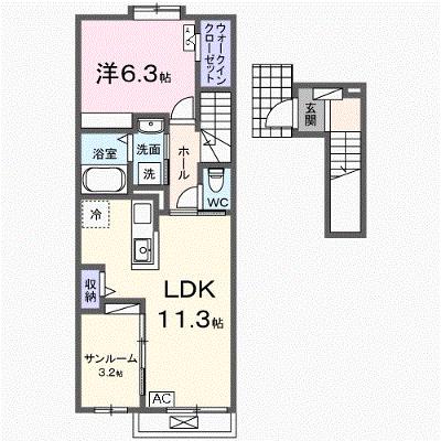 ラ　ブリエ 203【管理NO：1-027558201-02030】 ★家具家電は申し込み後に搬入しますの物件画像