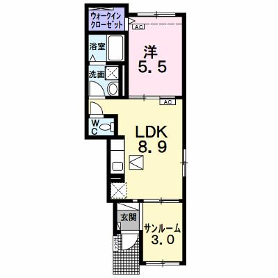 アルモニー　ヴィラージュ 102【管理NO：1-027100001-01020】 ★家具家電は申し込み後に搬入します 2026年07月下旬入居可能の物件画像