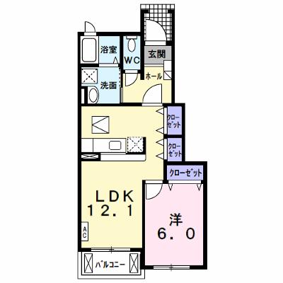 メゾン・ド・ロワールＢ 105【管理NO：1-014780702-01040】 ★家具家電は申し込み後に搬入します★ ★2026年10月中旬入居可能★の物件画像