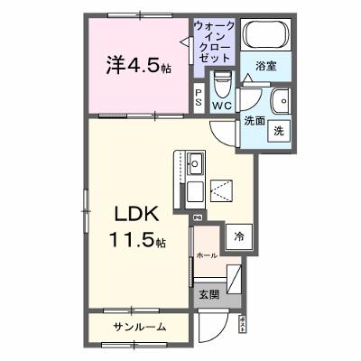 デスティニーＡ 101【管理NO：1-028444901-01010】 ★家具家電は申し込み後に搬入します 2026年08月下旬入居可能の物件画像