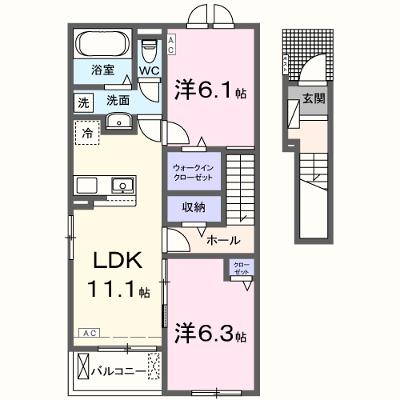 カウンシルヴェールⅠ 202【管理NO：1-028425101-02020】 ★家具家電は申し込み後に搬入します 2026年09月上旬入居可能の物件画像
