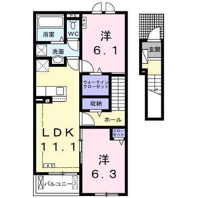 ＦｅｌｉｃｅⅡ（フェリーチェ） 203【管理NO：1-026779202-02030】 ★家具家電は申し込み後に搬入します 2026年09月中旬入居可能の物件画像