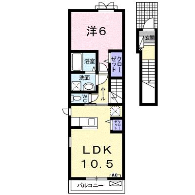ベル　フィオーレＡ 206【管理NO：1-019142801-02050】の物件画像