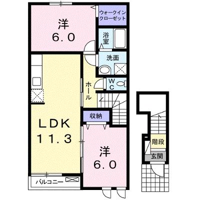 プラシード１１ 205【管理NO：1-017296101-02040】 ★家具家電は申し込み後に搬入しますの物件画像