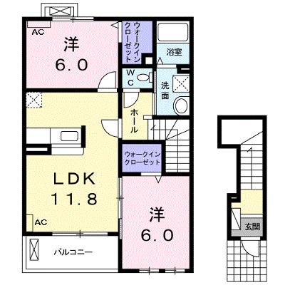 コートアイリスＢ 203【管理NO：1-016628702-02030】 ★家具家電は申し込み後に搬入しますの物件画像