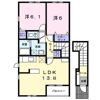 ラ・ミア・カーサＢ 201【管理NO：1-013205102-02010】 ★家具家電は申し込み後に搬入しますの物件画像