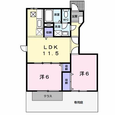 グランドールⅡ　Ｃ 102【管理NO：1-011864803-01020】 ★家具家電は申し込み後に搬入します 2026年07月下旬入居可能の物件画像