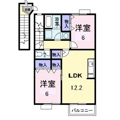 アルコバレーノ　Ｂ 203【管理NO：1-010690602-02030】 ★家具家電は申し込み後に搬入しますの物件画像
