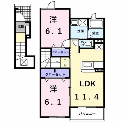 ガザニア 202【管理NO：1-016302801-02020】 2026年06月下旬入居可能の物件画像