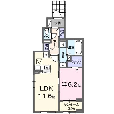 リゾ　ハヤテ 105【管理NO：1-028495902-01040】 ★家具家電は申し込み後に搬入します 2026年08月下旬入居可能の物件画像