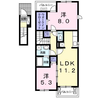 ハイツリー・バイオレット 201【管理NO：1-017505101-02010】 ★家具家電は申し込み後に搬入しますの物件画像