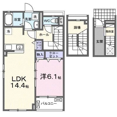 ネオ　レクサス　Ⅰ 303【管理NO：1-025078901-03030】 ★家具家電は申し込み後に搬入しますの物件画像