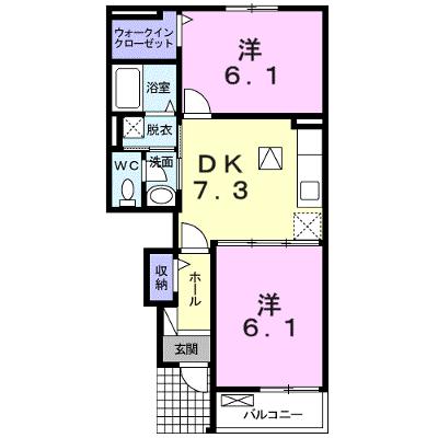 カーサ尾城 102【管理NO：1-017268301-01020】 ★家具家電は申し込み後に搬入しますの物件画像