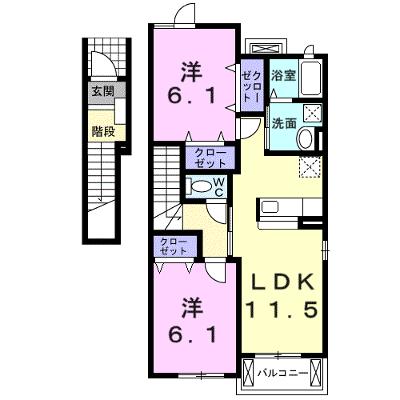エアリーヒルⅡ 201【管理NO：1-015689402-02010】の物件画像