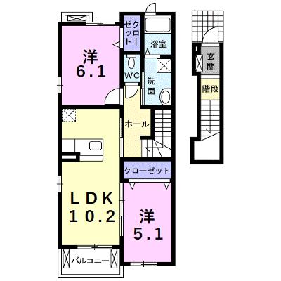 アンシャンテ 205【管理NO：1-015596101-02040】の物件画像
