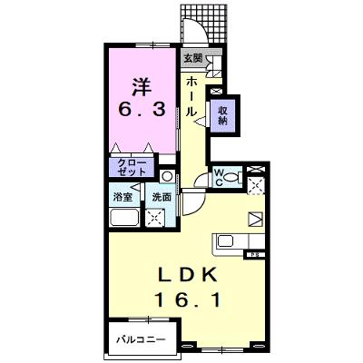ジェルメⅠ 102【管理NO：1-014677701-01020】 ★家具家電は申し込み後に搬入しますの物件画像