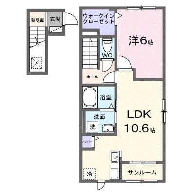 ルークス 201【管理NO：1-028585701-02010】 ★家具家電は申し込み後に搬入します★の物件画像