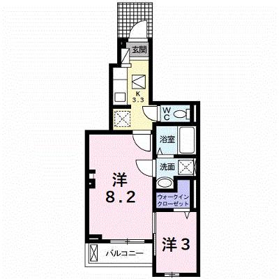 バーシアⅢ番館 105【管理NO：1-024647101-01040】 ★家具家電は申し込み後に搬入しますの物件画像