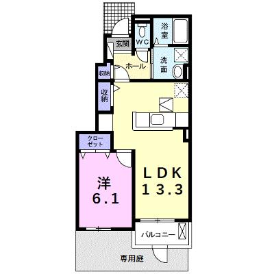 シュウ・メゾンⅡ 102【管理NO：1-023123501-01020】 ★家具家電は申し込み後に搬入しますの物件画像